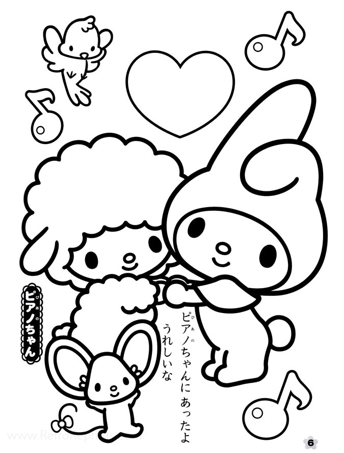 5100 Collections Coloring Pages My Melody  Latest HD