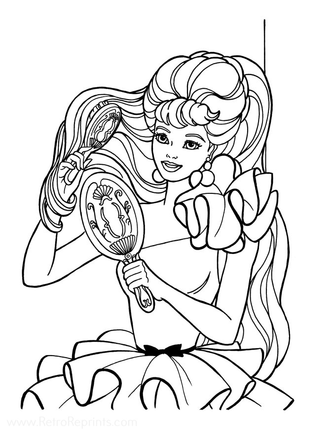 Barbie Coloring Pages | Coloring Books at Retro Reprints - The world's ...