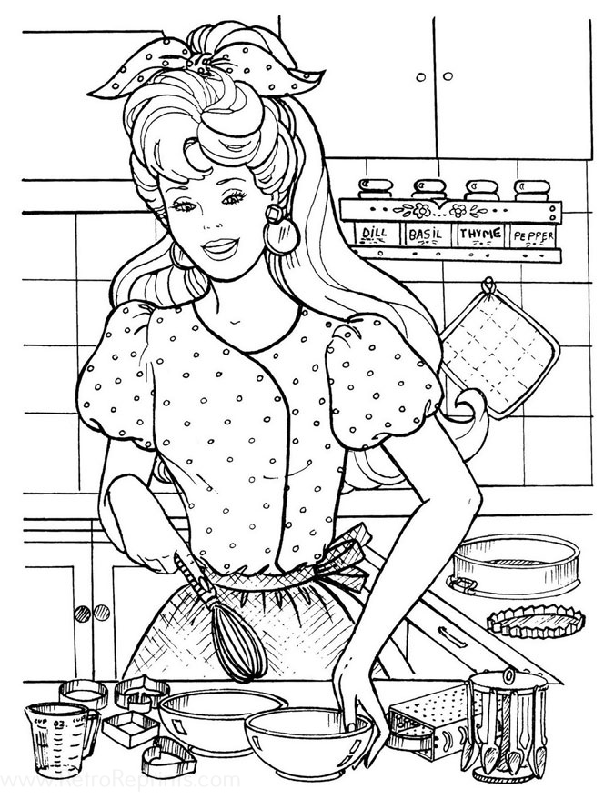 Barbie Coloring Pages | Coloring Books at Retro Reprints - The world's ...