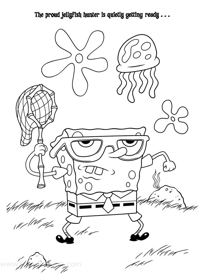 SpongeBob Squarepants Coloring Pages | Coloring Books at Retro Reprints ...