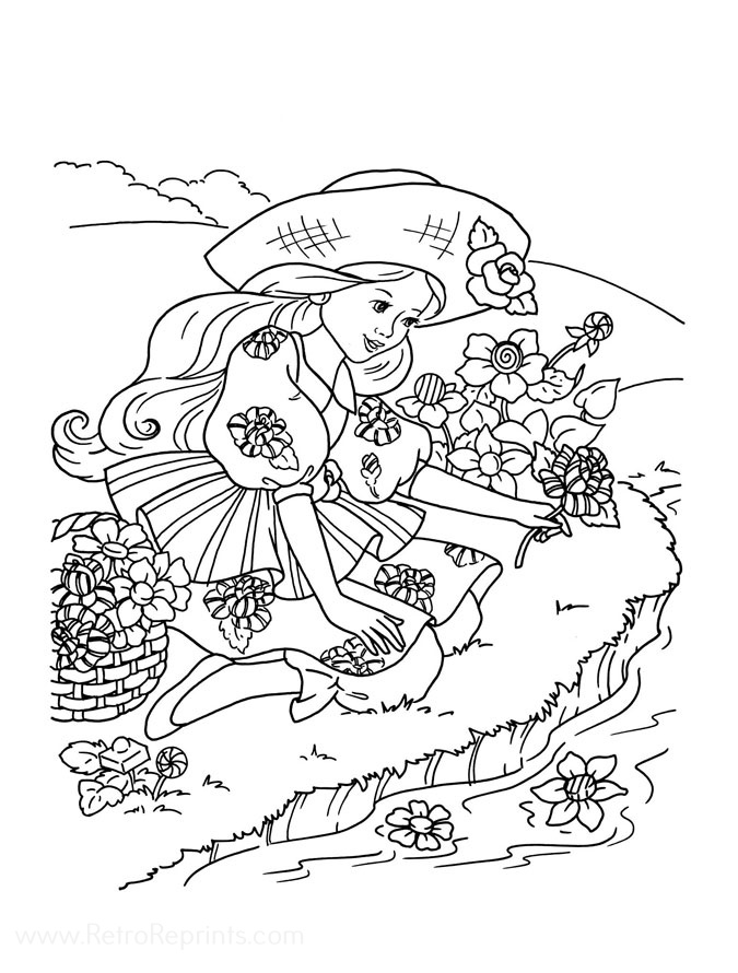 Peppermint Rose Coloring Pages | Coloring Books at Retro Reprints - The ...