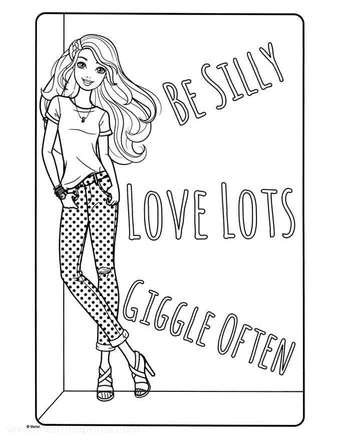 Barbie Coloring Pages | Coloring Books at Retro Reprints - The world's