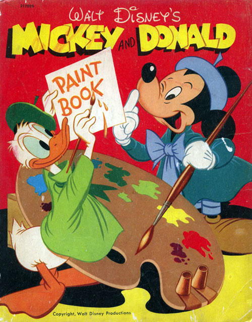 Mickey & Donald Paint Book