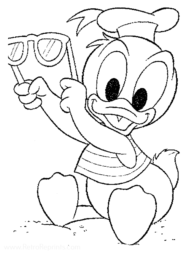 Baby Donald at the Beach