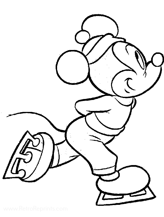 Ice Skating Mickey